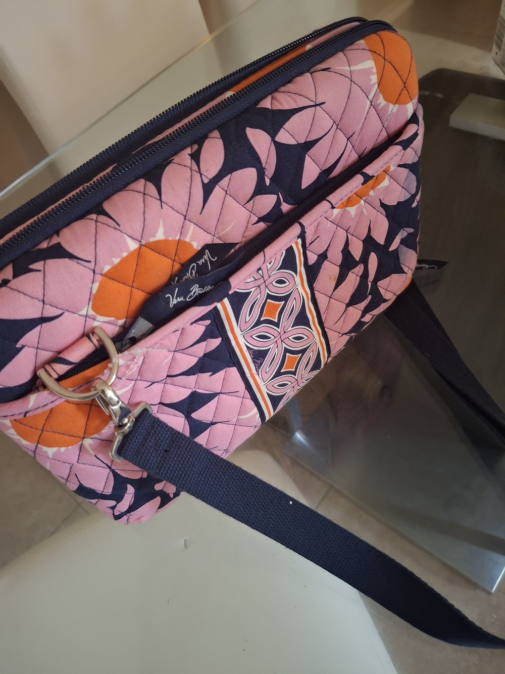 Vera Bradley Loves Me Pink Floral Laptop/ipad Case